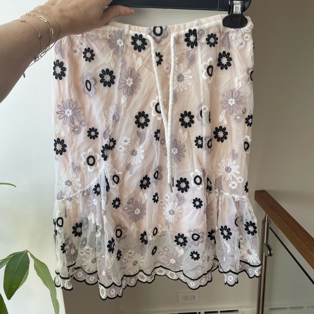 See by Chloe flower skirt